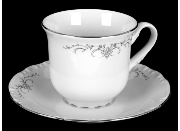 Набор для чая Констанция 351100 (чашка 155 мл + блюдце) на 6 персон 12 предметов (высокие)