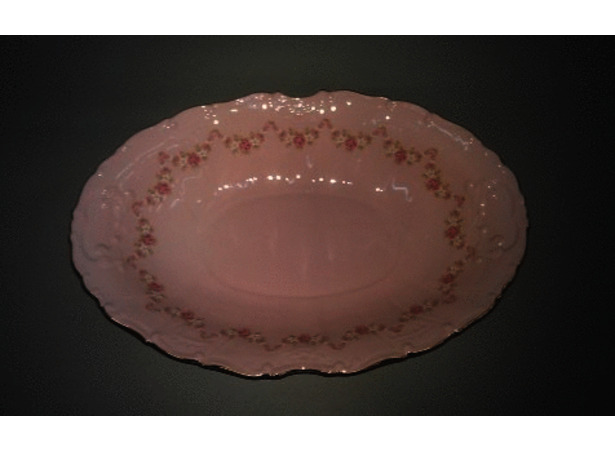 Блюдо Амис Розовый фарфор 0158 26 см овальное