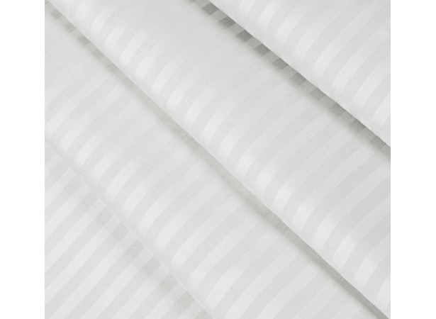 Комплект постельного белья Cleo Stripe Satin (светло-голубой) 15 сп