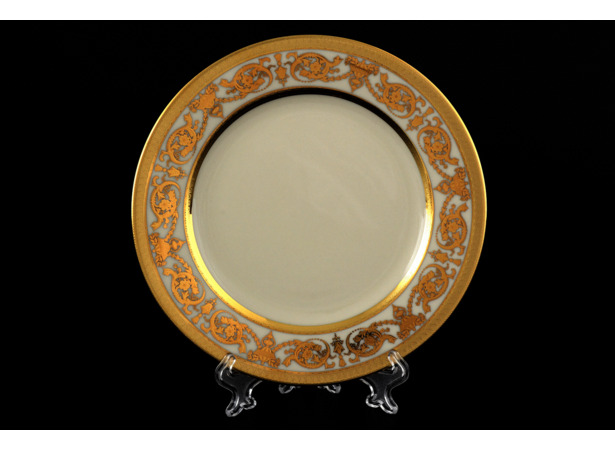 Набор тарелок Constanza Cream Imperial Gold 17 см 6 шт