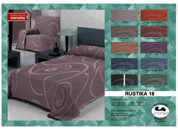 Покрывало-плед Umbritex Rustica 18 natural 230х260 см