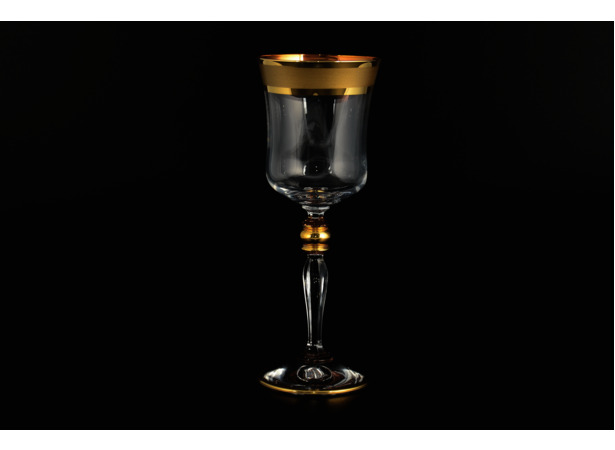 Набор бокалов для вина Грейс Матовая полоса 220 мл 6 шт