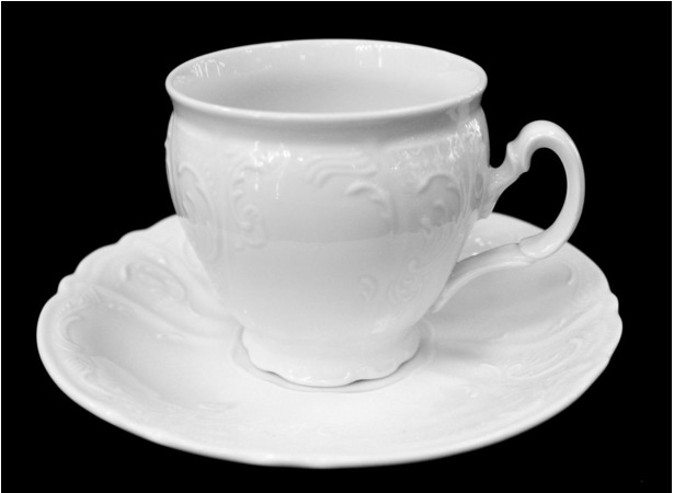 Набор для чая Бернадот 0000 (чашка 240 мл + блюдце) на 6 персон 12 предметов (высокие на ножке)