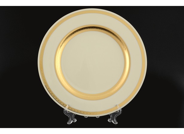 Набор  тарелок Constanza Cream 9321 Gold 27 см 6 шт