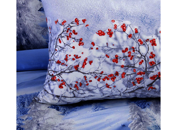 Комплект постельного белья Зима бязь двуспальный