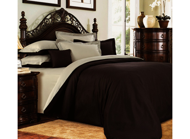 Комплект постельного белья Американо сатин двуспальный (с европростыней)