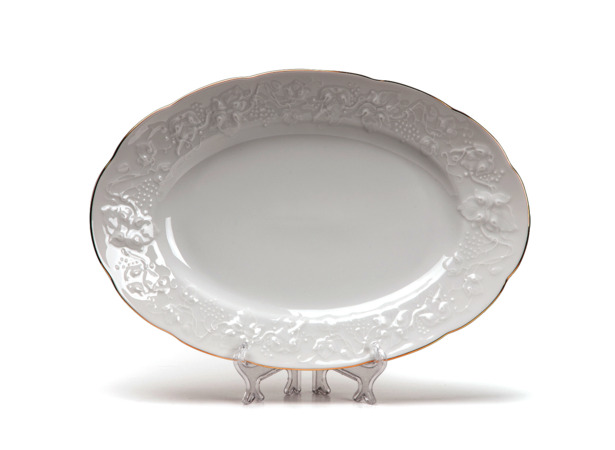 Блюдо Filet platine 36 см овальное