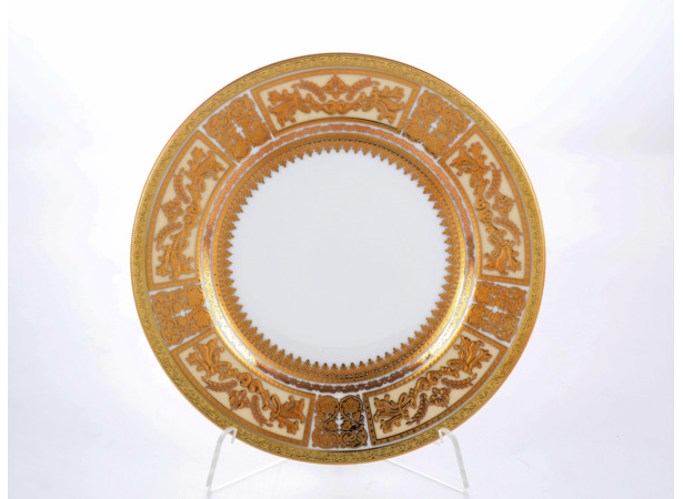 Набор тарелок Diadem White Cream Gold 17 см 6 шт