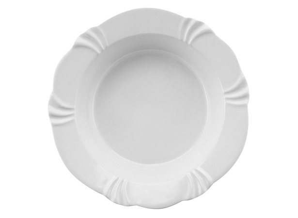 Набор глубоких тарелок Лауринда Белая 24 см 6 шт