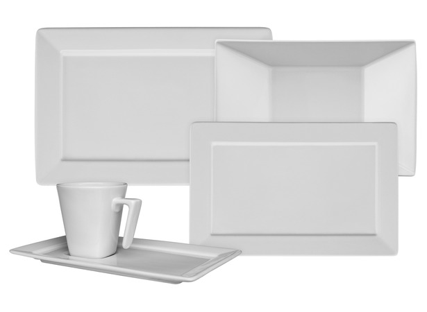 Чайно-столовый сервиз Раулина Белая 30 предметов