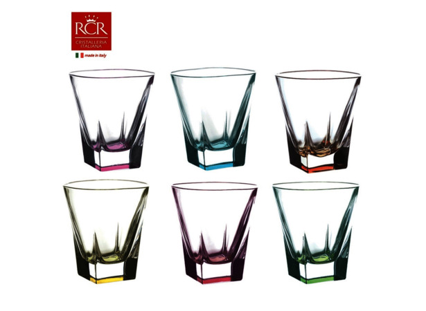 Набор стаканов для виски Fusion RCR Цветные 270 мл