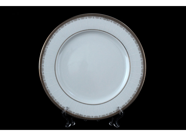 Набор тарелок Опал Платиновая лента 25 см 6 шт