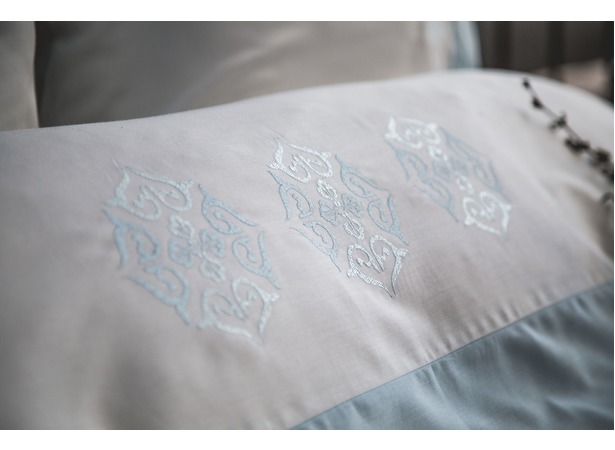Комплект постельного белья Issimo Blanche mint сатин-делюкс двуспальный евро