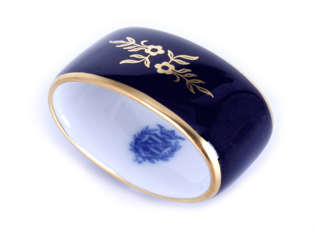 Кольцо для салфетки Ювел синий 801