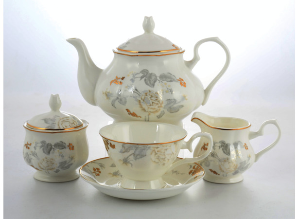Чайный сервиз Цветы Royal на 6 персон 15 предметов