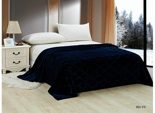 Плед Cleo Velvet (синий) 150х200 см 15 сп