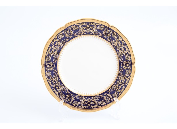 Набор тарелок Clarice Cobalt Gold 21 см 6 шт
