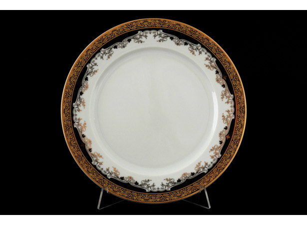 Набор тарелок Кристина Черная лилия 21 см 6 шт