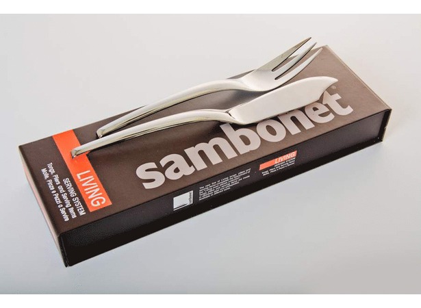 Сервировочная вилка + нож Самбонент для рыбы