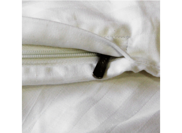 Комплект постельного белья Cleo Stripe Satin (кремовый) двуспальный евро