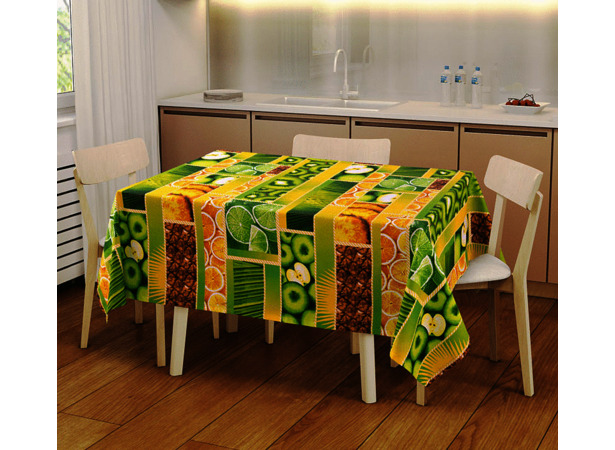 Набор для кухни Текс-Дизайн Тропический остров №1 (скатерть 120х145 см + 2 полотенца 47х70 см)