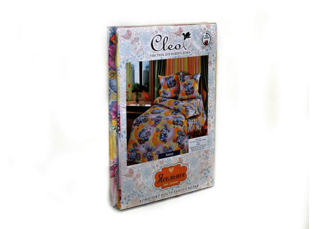 Комплект постельного белья Cleo Мишки на полянке (серый) бязь детский