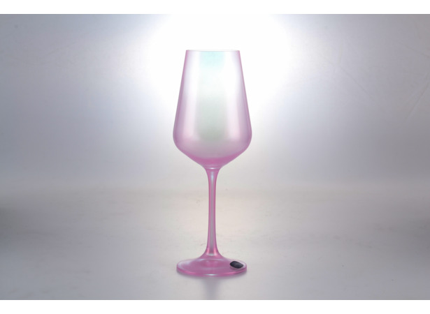 Набор бокалов для вина Sandra 250 мл 6 шт (розовый)