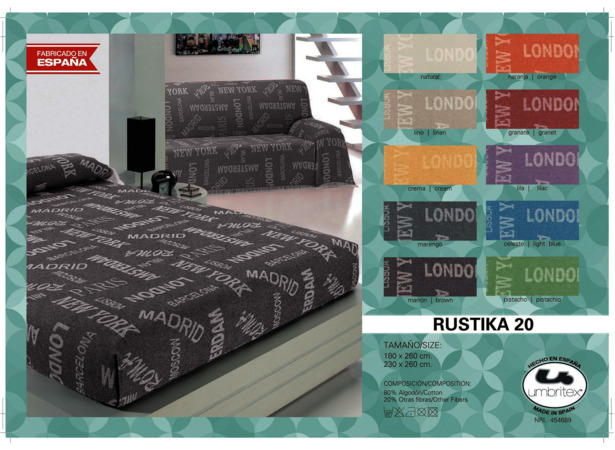 Покрывало-плед Umbritex Rustica 20 brown 230х260 см