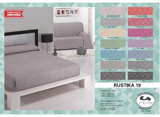 Покрывало-плед Umbritex Rustica 19 linen 180х260 см