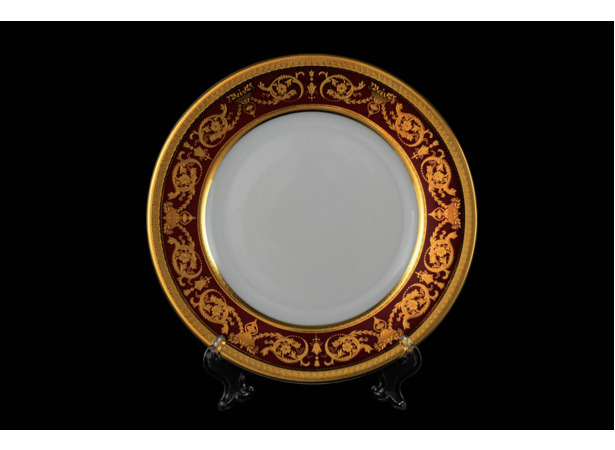 Набор тарелок Constanza Imperial Bordeaux Gold 17 см 6 шт