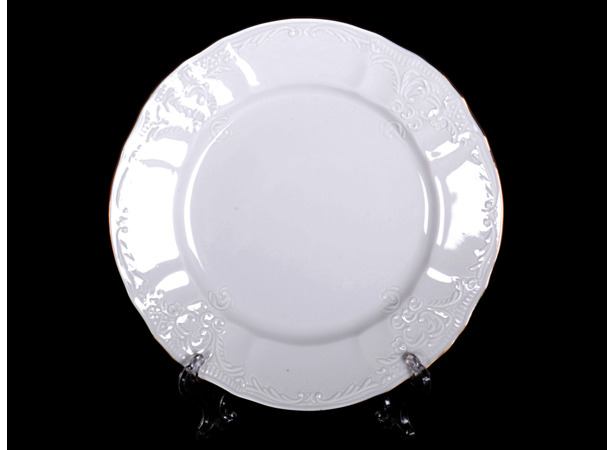 Набор тарелок Белый узор Jeremy 17 см 6 шт
