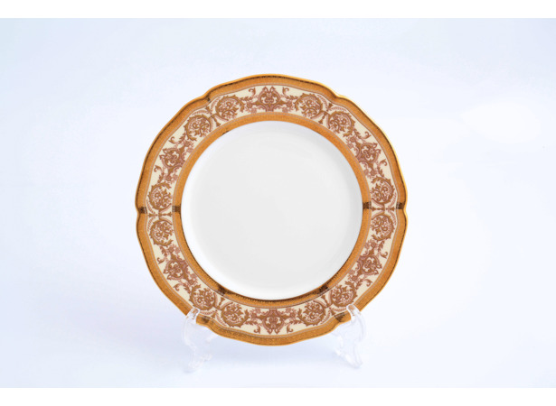Набор тарелок Golden Romance Cream Gold 21 см 6 шт