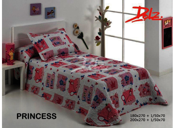 Покрывало стеганое Dolz Princess 180х270 см + 1 наволочка 50х70 см
