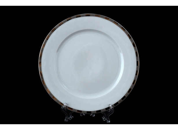 Набор тарелок Опал Платиновые пластинки 19 см 6 шт
