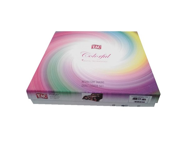 Комплект постельного белья Tac Premium Digital Paisley сатин-делюкс двуспальный евро