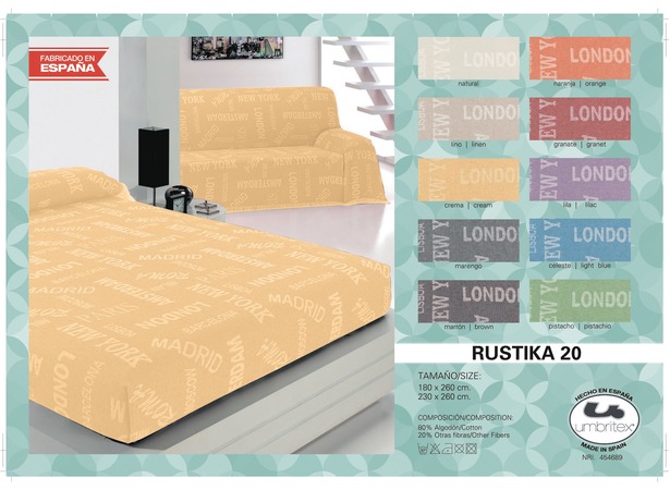 Покрывало-плед Umbritex Rustica 20 cream 180х260 см