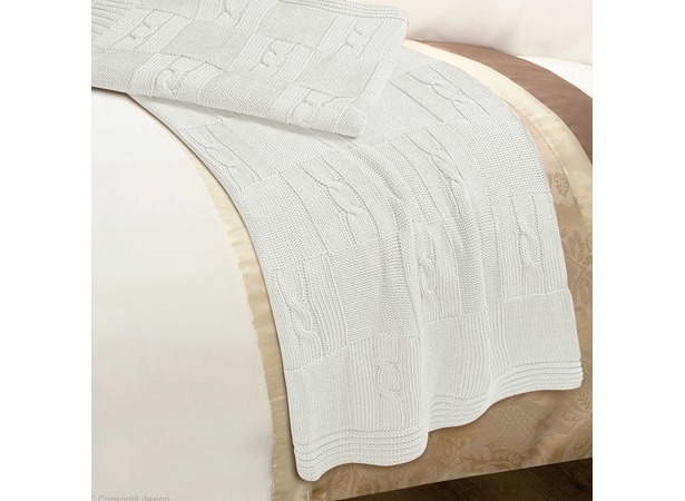 Плед вязаный Conforto E Sonhos Magno 14 Blanco 150х200 см