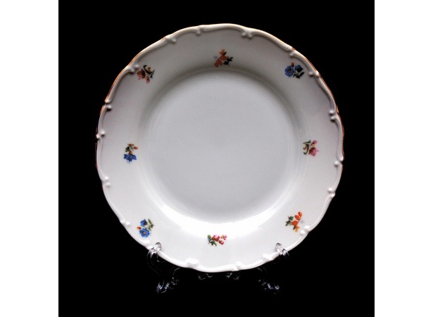 Набор тарелок Офелия Мелкие цветы отводка золото ОФ 134 19 см 6 шт