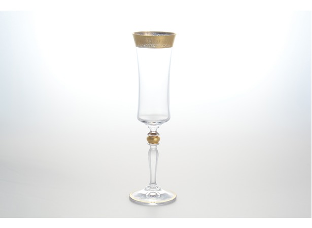 Набор бокалов для шампанского Грейс Золото 190 мл 6 шт