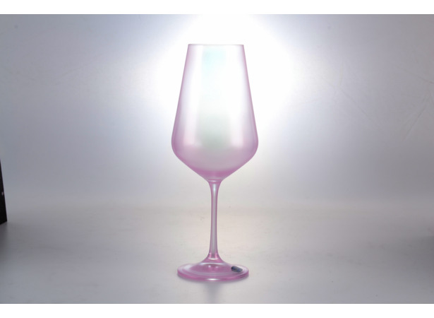 Набор бокалов для вина Sandra 550 мл 6 шт (розовый)