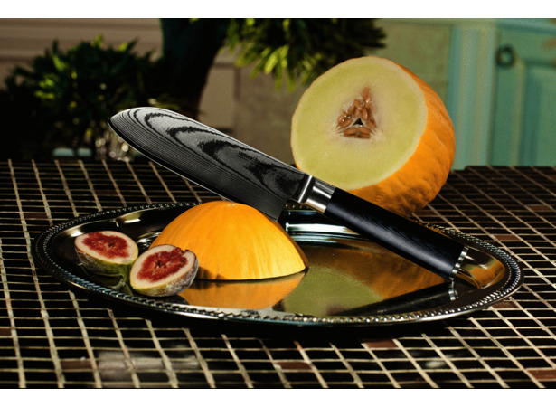 Нож кухонный Samura Damascus Сантоку 150мм