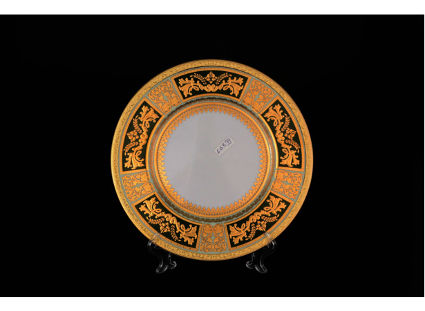 Набор тарелок Diadem Green Mint Gold 21 см 6 шт