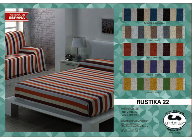 Покрывало-плед Umbritex Rustica 22 orange 180х260 см