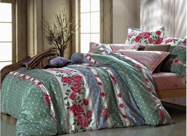 Комплект постельного белья Сайлид B-155 сатин 15 сп