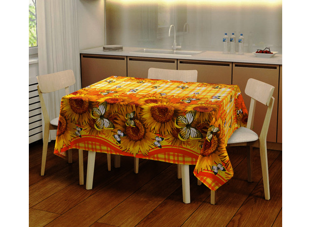 Набор для кухни Текс-Дизайн Кубаночка №1 (скатерть 120х145 см + 2 полотенца 47х70 см)
