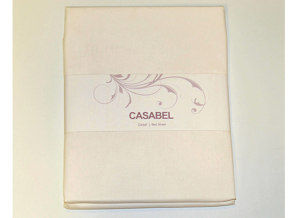 Простыня Casabel ранфорс 160х240 см (кремовая)