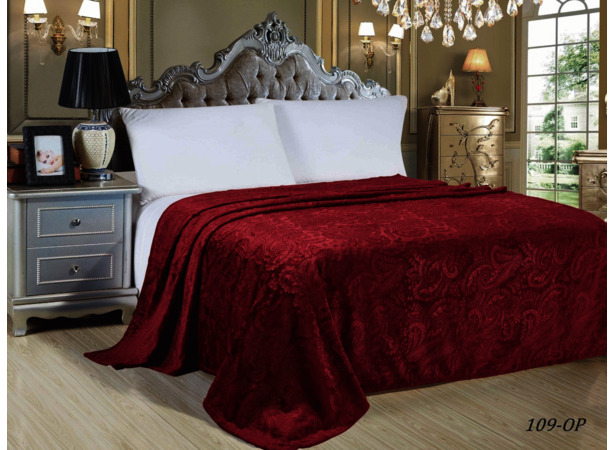 Плед Cleo Парма пейсли (красный) 150х200 см 15 сп