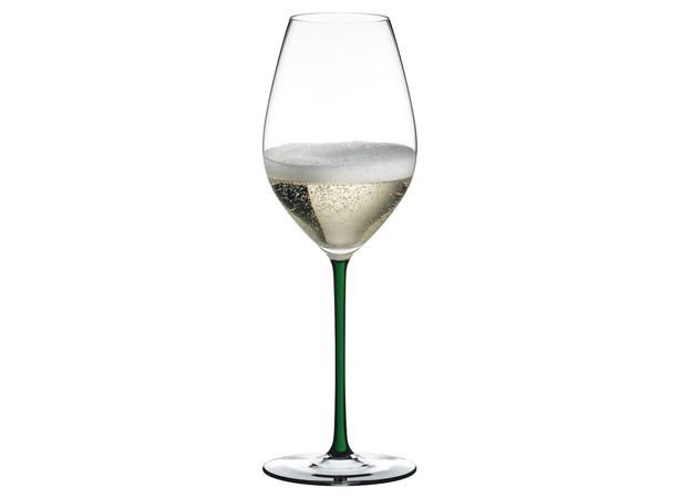 Фужер Fatto a Mano Champagne Wine Glass 445 мл (с зеленой ножкой)