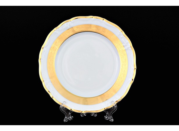 Набор тарелок Мария Луиза Золотая лента 19 см 6 шт