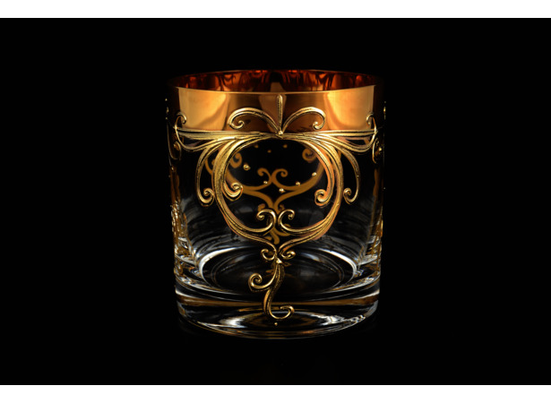 Набор стаканов для виски Золотой узор 280 мл 6 шт